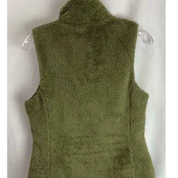 Patagonia Women's Moss Green Fury Full Zip Lined Vintage Retro Vest Size Medium - Picture 3 of 10